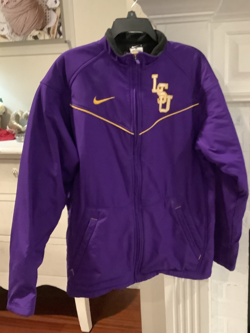 Nike Purple and Gold LSU Athletic Jacket